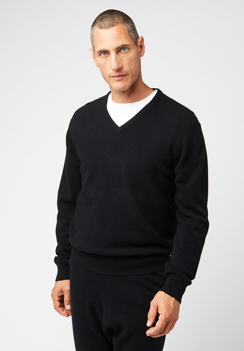 Rodier V-NECK - Strickpullover - noir