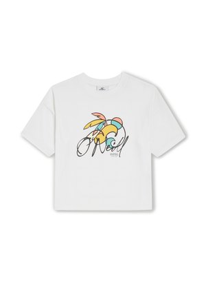 O'Neill ADDY GRAPHIC - Print T-shirt - snow white