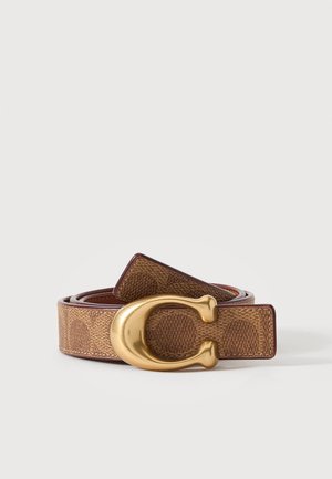 COACH, SIGNATURE REVERSIBLE BELT - Vöö - tan caramel