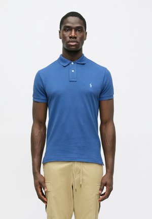 SLIM FIT MESH POLO SHIRT - Πόλο - royal blue