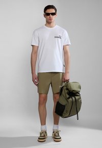 Napapijri COLVILLE - Camiseta estampada - bright white