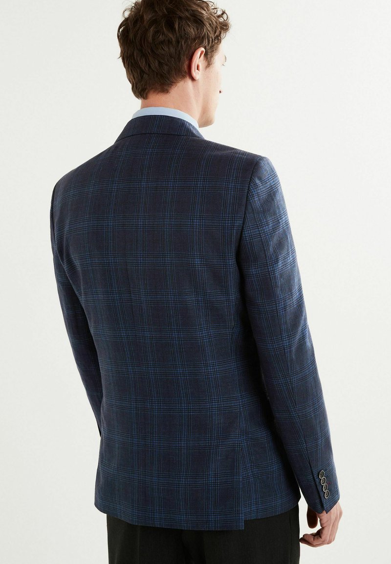 Next TRIMMED CHECK BLAZER Blazer navy blue/bleu ZALANDO.FR