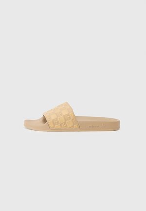 ADILETTE UNISEX - Papuci înot - cardboard/golden-coloured beige