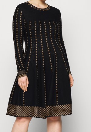 Pletené šaty - black