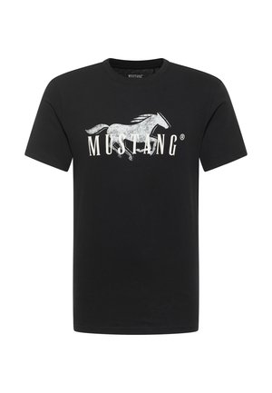 STYLE AUSTIN REGULAR-FIT  - Apdrukāts T-krekls - black