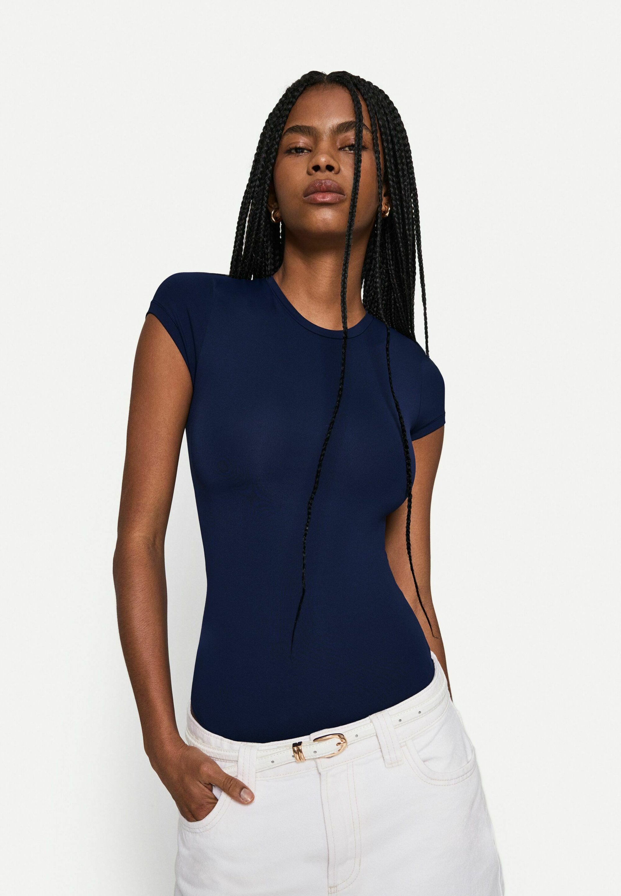 Robe Madewell Femme Bleue Rayée - Taille XS - Manches Courtes - Style T-shirt