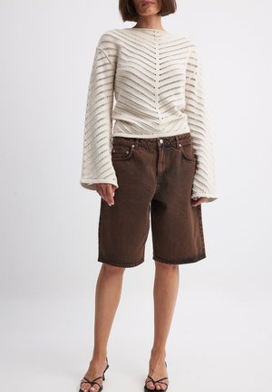 Jeansshorts - brown