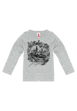 HARRY POTTER - WAPPEN - HOGWARTS SCHLOSS - Long sleeved top - grau-meliert