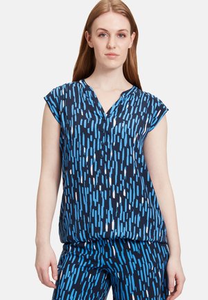 MIT PRINT - Blouse - dunkelblau blau