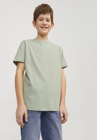 Jack & Jones Junior O NECK - Jednoduché tričko - desert sage