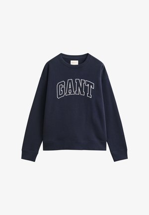 GANT, GRAPHIC C NECK - Pusa - evening blue