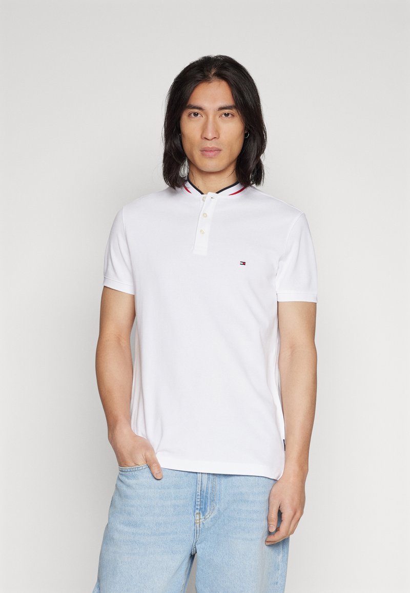 Tommy Hilfiger - MAO TIPPED SLIM  - Polokošeľa - white, Zväčšiť