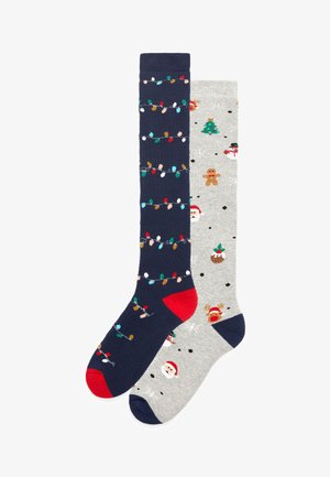 CHRISTMAS 2 PACK - Chaussettes hautes - blue