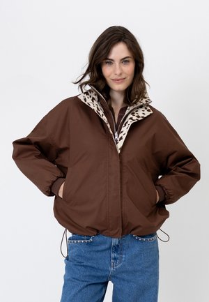 OH APRIL, AMINE REVERSIBLE JACKET - Veste mi-saison - dark brown cow