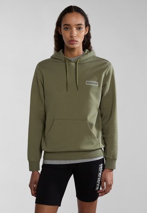 Napapijri B-IAATO H W S - Jersey con capucha - green lichen
