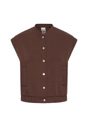ICHI, IHCOZY WA - Blouson Bomber - brown w beige embroidry