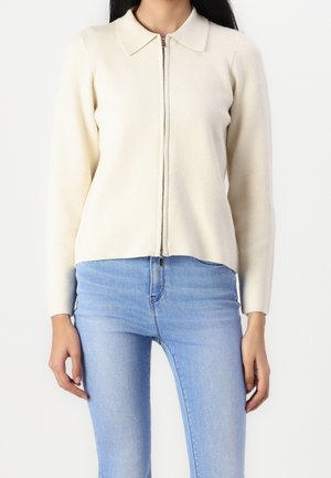 Strickjacke - off-white