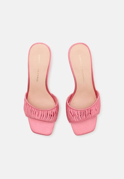 Loeffler Randall NAIMA GATHERED BAND MID HEEL MULE - Sandaler - rose
