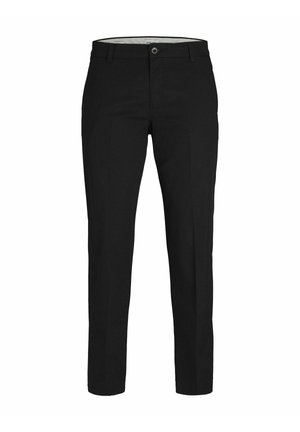 Jack & Jones PREMIUM JPSTKANE JJOTIS LINEN BLEND CHINO - Stoffhose - black