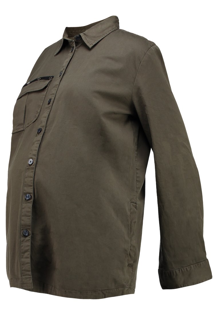 Supermom Overhemdblouse kaki Supermom Overhemdblouse kaki