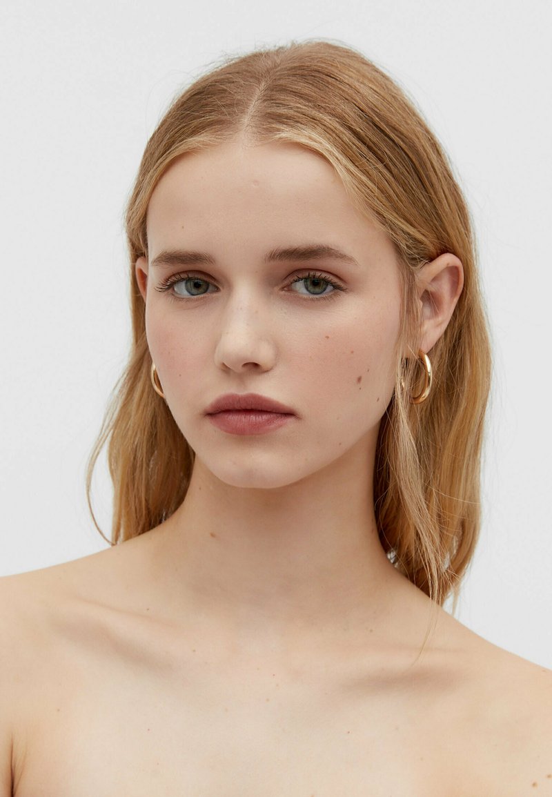 Stradivarius SET OF 3 AND HOOP - Øreringe - gold coloured/guldfarvet ...