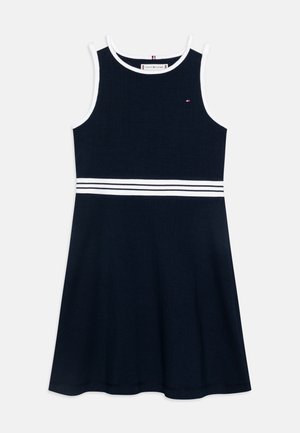 CONTRAST BINDING SKATER DRESS - Vestido informal - dark night navy