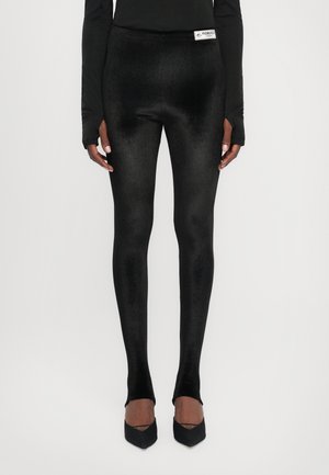 SEMI FOOTED - Leggings - Trousers - black