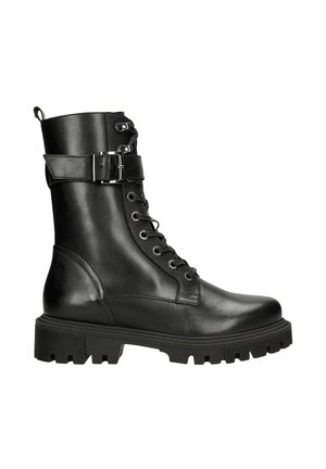 Platform ankle boots - black