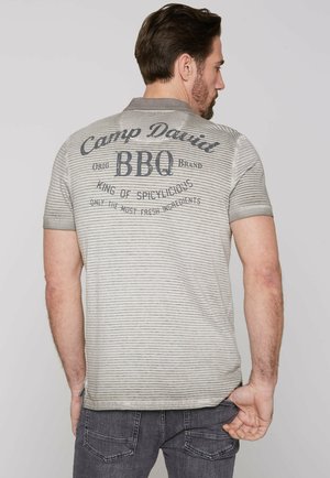 STRUKTURSTREIFEN - Polo shirt - polo grey