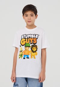 Terranova CON STUMBLE GUYS - T-shirt con stampa - bianco ottico