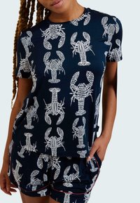 Chelsea Peers LOBSTER SKETCH SET - Pigiama - navy