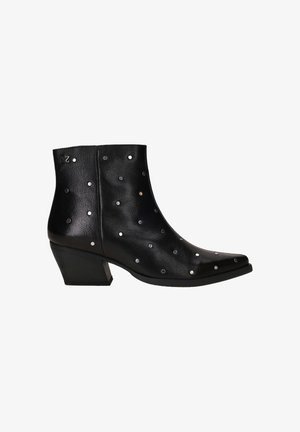 Lazamani Cowboy-/Bikerlaarsjes - zwart