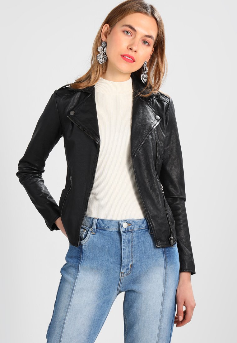 Tigha - ALEXANDRA  - Veste en cuir - black, Agrandir