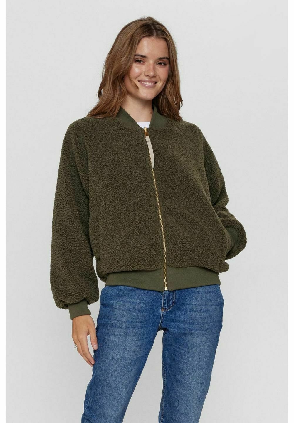 Nümph NUETERA REVERSABLE - Bomberjacke - ivy green/grün - Zalando.de