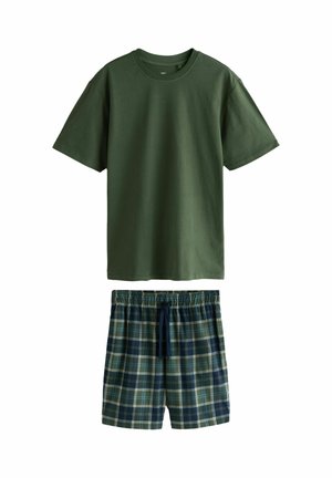 Next, NEXT MOTIONFLEX COSY SHORT PYJAMA SET - Nattøj sæt - green