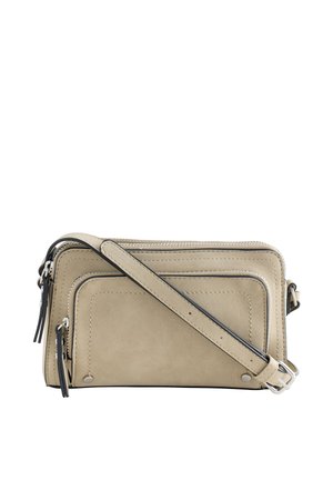 Next, DOUBLE ZIP - Sac bandoulière - stone