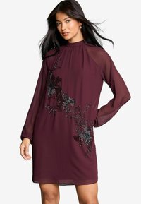 Lipsy PETITE FIT - LONG SLEEVE  - Nappali ruha - red