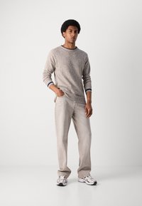 Scotch & Soda REGULAR FIT CREW NECK - Jumper - plaza taupe melange