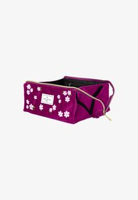 The Flat Lay Co. MARSHMALLOW FLAT LAY MAKEUP BOX BAG - Trousse de toilette - plum daisy