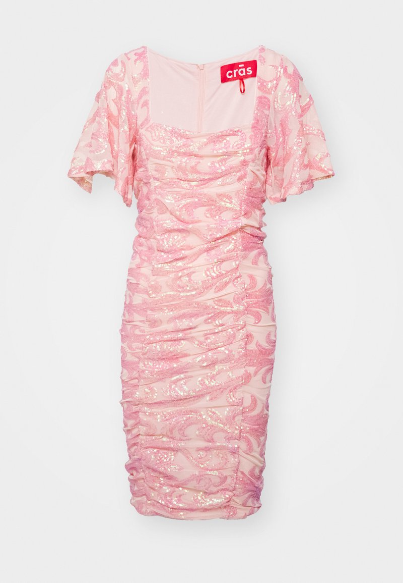 Cras Cocktailjurk donkerroze Cras Cocktailjurk donkerroze