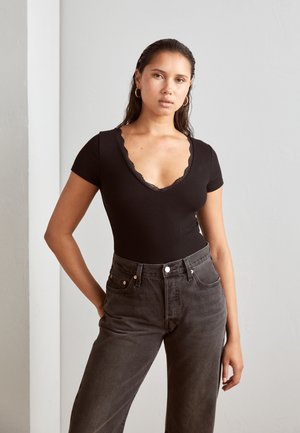 Even&Odd Μπλουζάκι με στάμπα - black