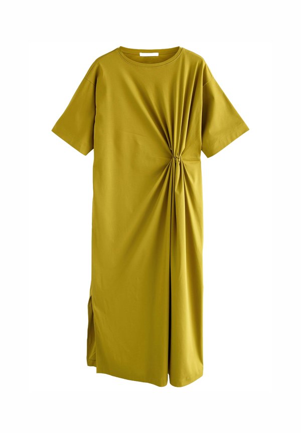 SHORT SLEEVE TWIST MIDI - Jerseykleid