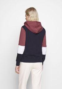 ONLY ONLPEAR BLOCKING HOOD - Sweatshirt com capuz - apple butter/white/night sky