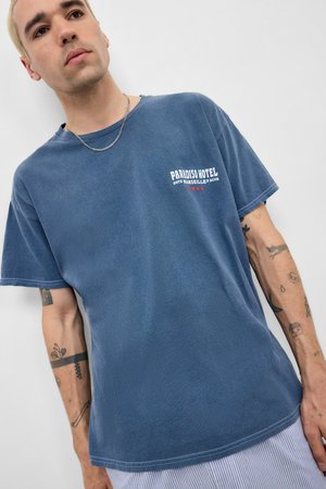 PARADISO TEE - T-shirt imprimé - blue