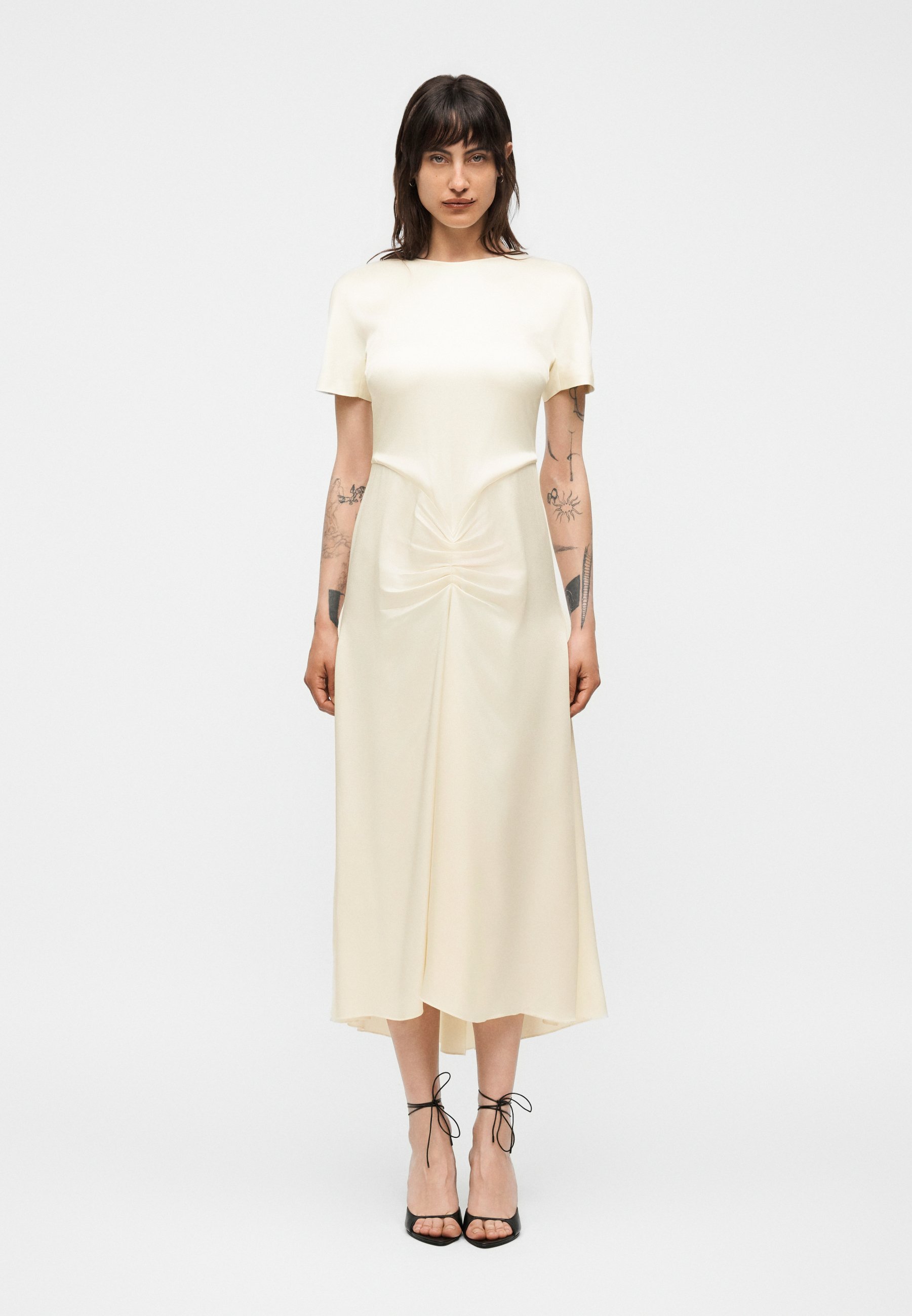 Victoria Beckham BLAIRE MIDI DRESS - Day dress - ivory/off-white - Zalando.co.uk Victoria Beckham BLAIRE MIDI DRESS - Day dress - ivory/off-white - Zalando.co.uk