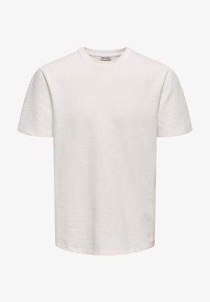 Only & Sons, ONSKIAN LIFE TEE - Βασικό μπλουζάκι - cloud dancer