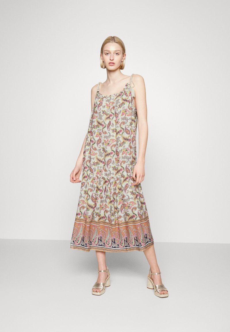 YAS YASSUNSET LONG DRESS - Vestido Informal - White/blanco