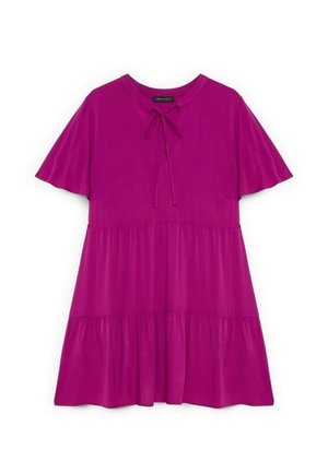 Fiorella Rubino, VESTITO SMILE CORTO CON FIOCCO - Day dress - fucsia
