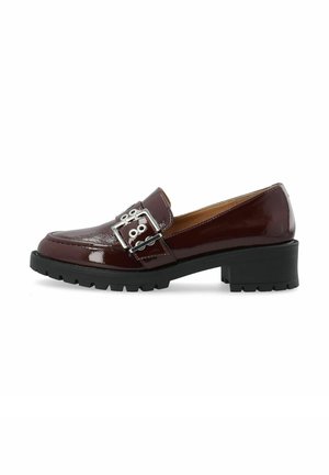BIAPEARL BUCKLE LOAFER - Slip-ons - burgundypatent