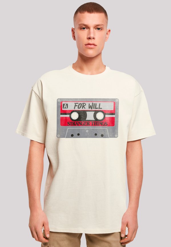 STRANGER THINGS CASSETTE FOR WILL NETFLIX TV SERIES - T-Shirt print - sand